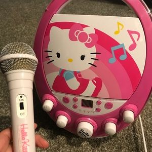 Girls Hello Kitty Karaoke Machine and CD player
